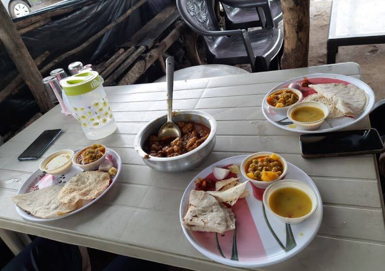 Kondana cave food both veg and non veg options available.